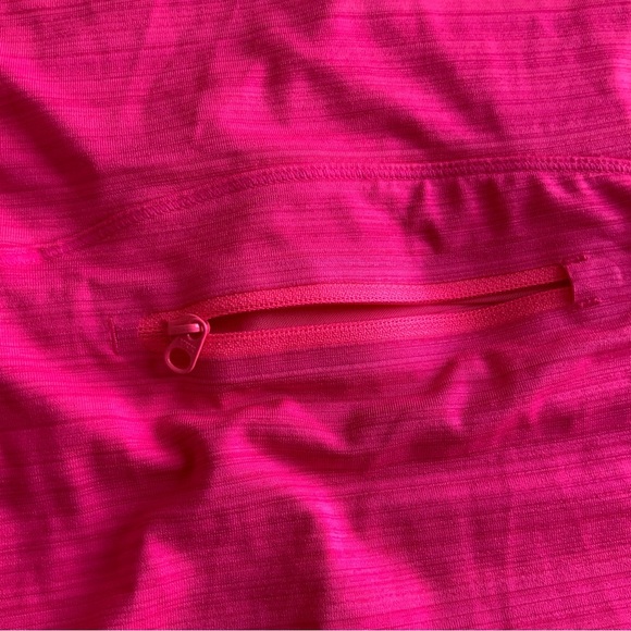 Athleta Hot Pink Ruched Muscle Tee - Picture 5 of 9